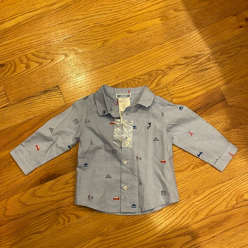Brand new Jacadi button down shirt 6M